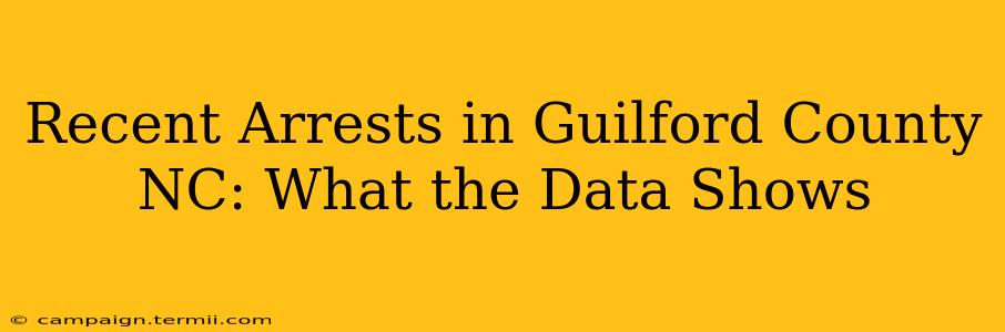 Recent Arrests in Guilford County NC: What the Data Shows