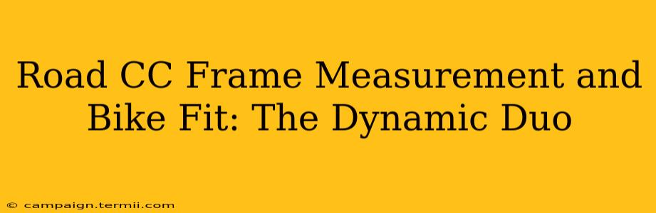 Road CC Frame Measurement and Bike Fit: The Dynamic Duo