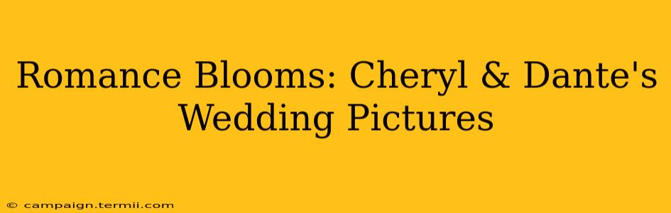 Romance Blooms: Cheryl & Dante's Wedding Pictures