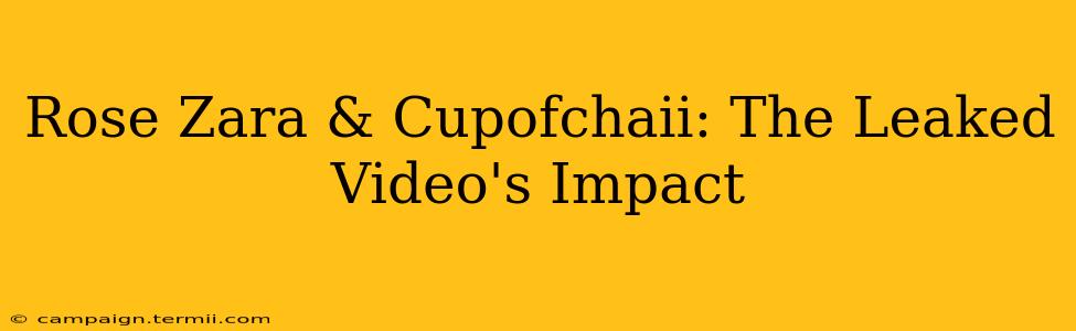 Rose Zara & Cupofchaii: The Leaked Video's Impact