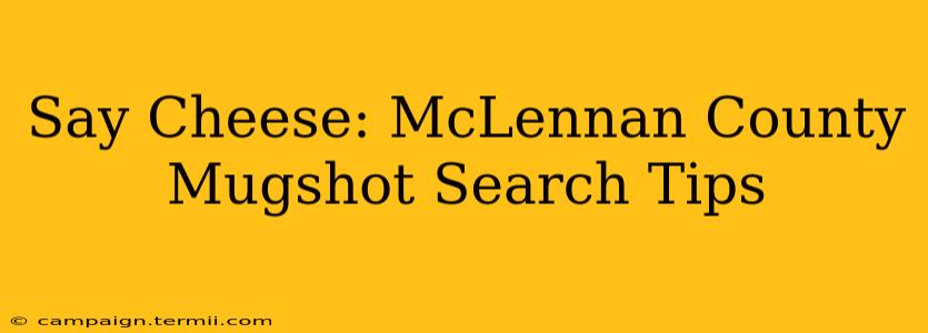 Say Cheese: McLennan County Mugshot Search Tips