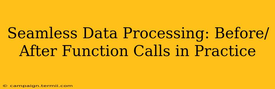 Seamless Data Processing: Before/After Function Calls in Practice