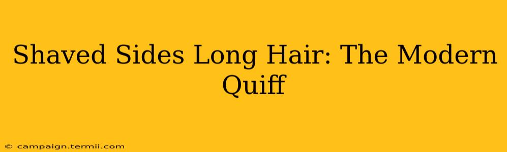 Shaved Sides Long Hair: The Modern Quiff