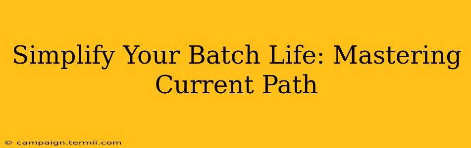 Simplify Your Batch Life: Mastering Current Path