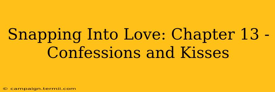 Snapping Into Love: Chapter 13 - Confessions and Kisses