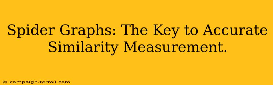 Spider Graphs: The Key to Accurate Similarity Measurement.