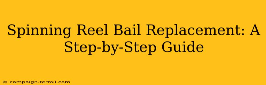 Spinning Reel Bail Replacement: A Step-by-Step Guide