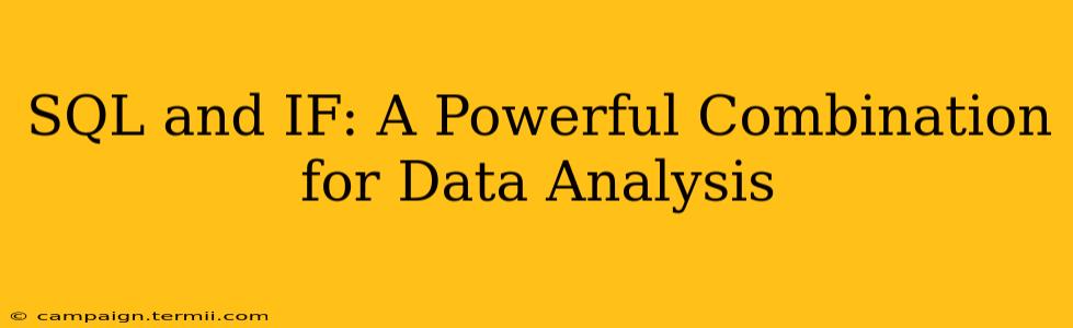 SQL and IF: A Powerful Combination for Data Analysis