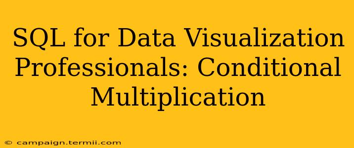 SQL for Data Visualization Professionals: Conditional Multiplication