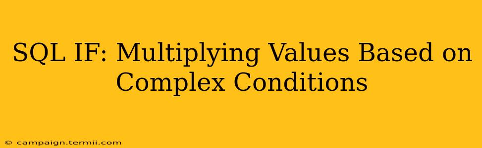 SQL IF: Multiplying Values Based on Complex Conditions