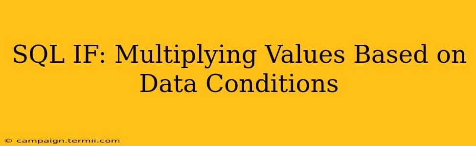 SQL IF: Multiplying Values Based on Data Conditions