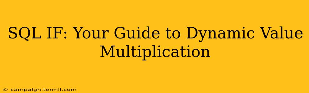 SQL IF: Your Guide to Dynamic Value Multiplication