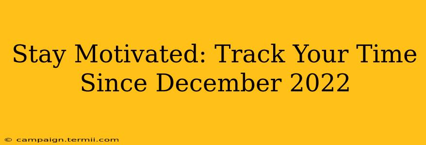 Stay Motivated: Track Your Time Since December 2022