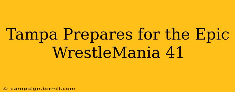 Tampa Prepares for the Epic WrestleMania 41