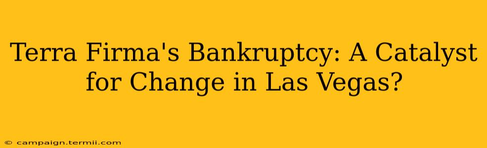 Terra Firma's Bankruptcy: A Catalyst for Change in Las Vegas?