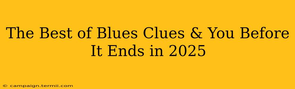 The Best of Blues Clues & You Before It Ends in 2025