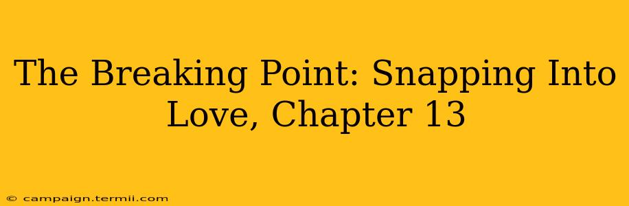 The Breaking Point: Snapping Into Love, Chapter 13