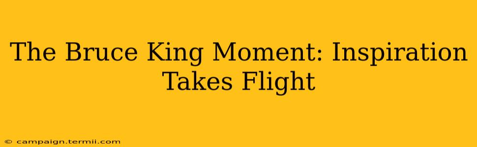 The Bruce King Moment: Inspiration Takes Flight