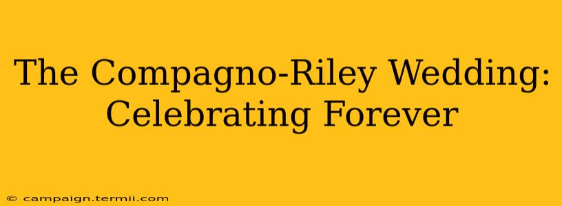 The Compagno-Riley Wedding: Celebrating Forever