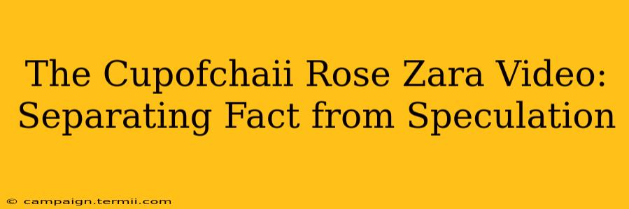 The Cupofchaii Rose Zara Video: Separating Fact from Speculation