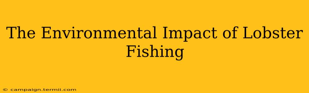 The Environmental Impact of Lobster Fishing