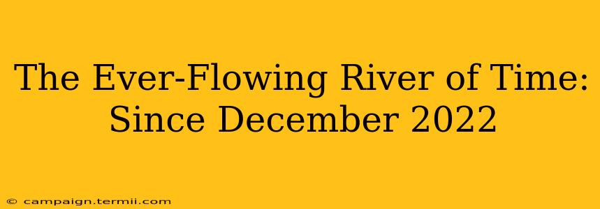 The Ever-Flowing River of Time:  Since December 2022