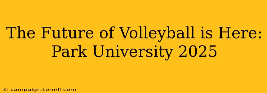 The Future of Volleyball is Here: Park University 2025