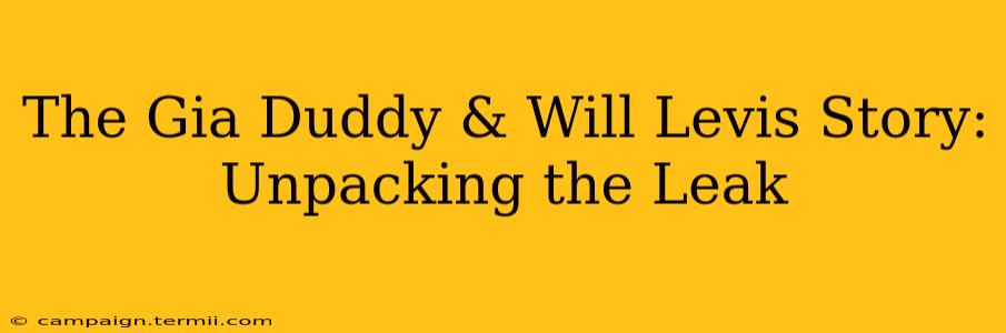 The Gia Duddy & Will Levis Story: Unpacking the Leak