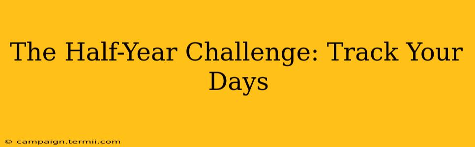 The Half-Year Challenge: Track Your Days