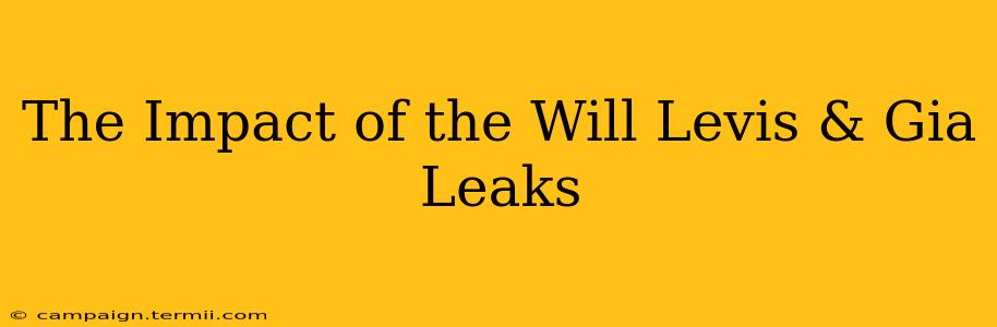 The Impact of the Will Levis & Gia Leaks