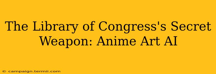 The Library of Congress's Secret Weapon: Anime Art AI