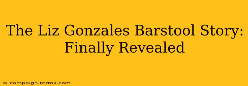 The Liz Gonzales Barstool Story: Finally Revealed