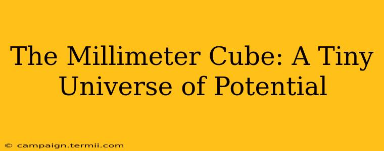 The Millimeter Cube: A Tiny Universe of Potential