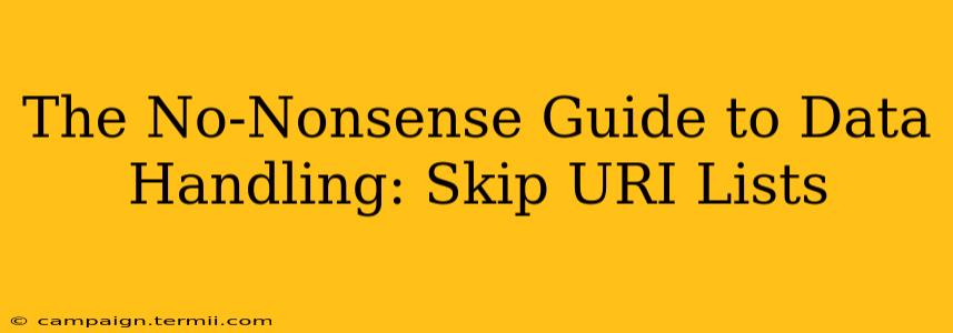 The No-Nonsense Guide to Data Handling: Skip URI Lists