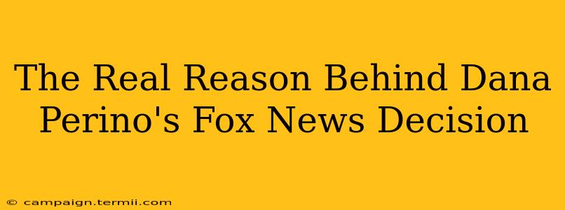 The Real Reason Behind Dana Perino's Fox News Decision