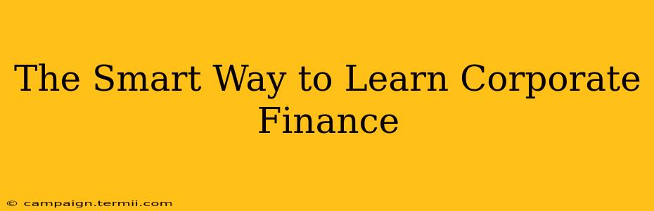 The Smart Way to Learn Corporate Finance