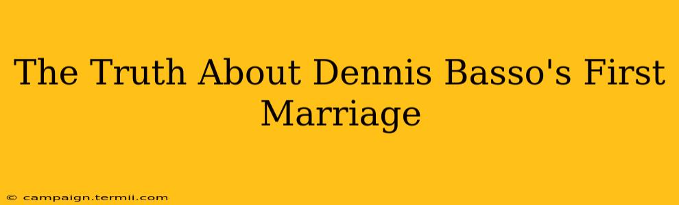 The Truth About Dennis Basso's First Marriage