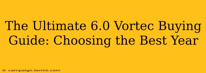 The Ultimate 6.0 Vortec Buying Guide: Choosing the Best Year