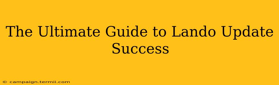 The Ultimate Guide to Lando Update Success