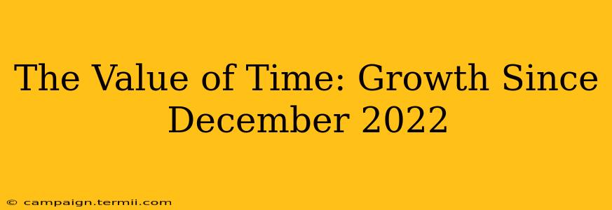 The Value of Time: Growth Since December 2022