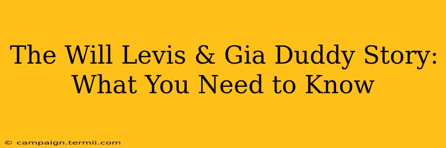 The Will Levis & Gia Duddy Story: What You Need to Know