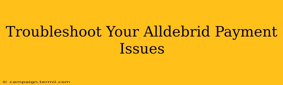 Troubleshoot Your Alldebrid Payment Issues