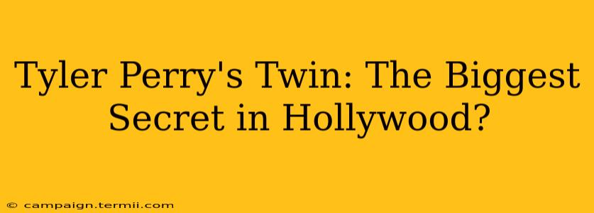 Tyler Perry's Twin: The Biggest Secret in Hollywood?