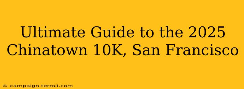 Ultimate Guide to the 2025 Chinatown 10K, San Francisco