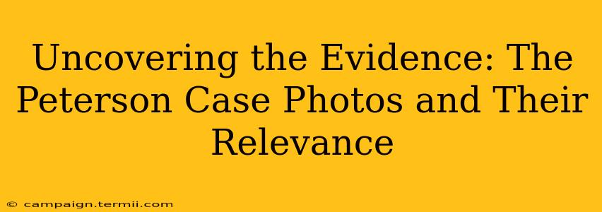 Uncovering the Evidence: The Peterson Case Photos and Their Relevance