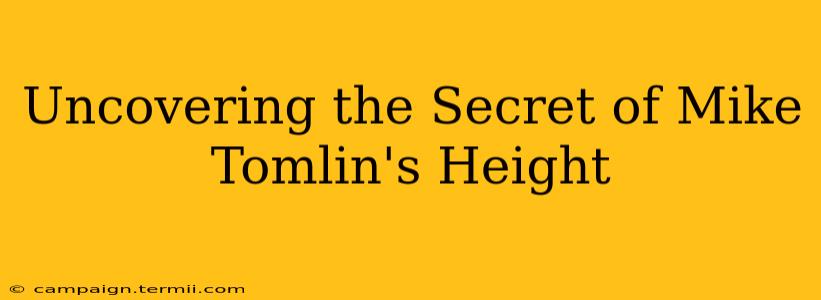 Uncovering the Secret of Mike Tomlin's Height