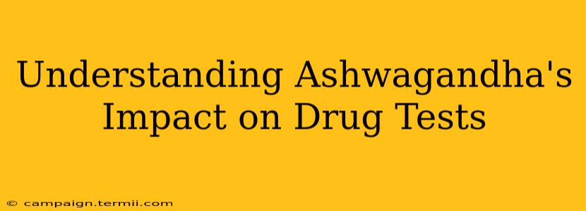 Understanding Ashwagandha's Impact on Drug Tests