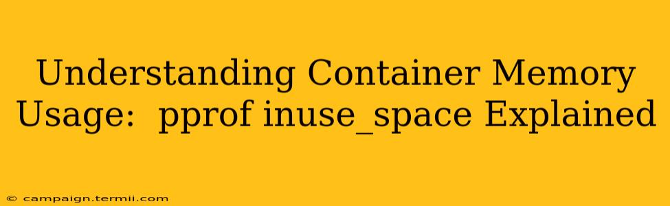 Understanding Container Memory Usage:  pprof inuse_space Explained