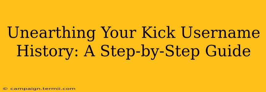 Unearthing Your Kick Username History: A Step-by-Step Guide