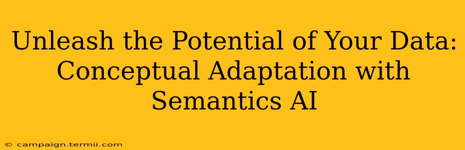 Unleash the Potential of Your Data: Conceptual Adaptation with Semantics AI